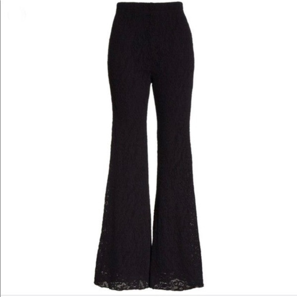 Free People High Waist Lace Wide Leg Pant